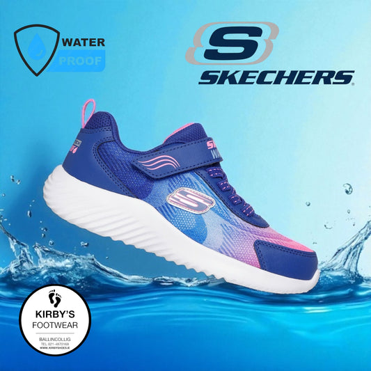 Skechers bounder hyda cool waterproof - blue pink