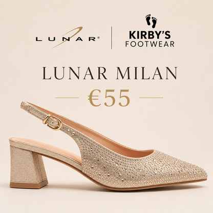Lunar Milan slingback - gold