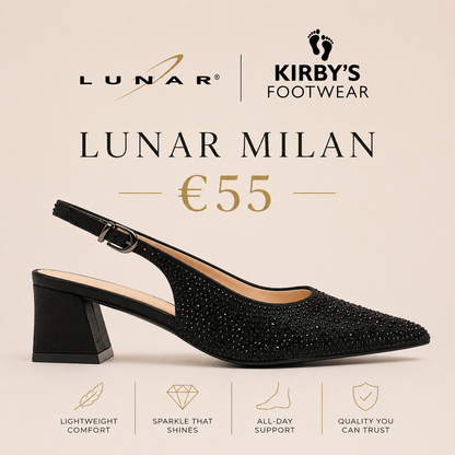 Lunar Milan slingback - black