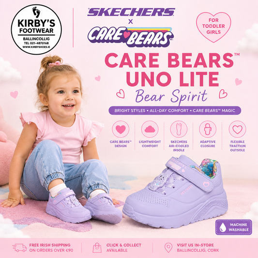 Skechers care bear - bear sprit lilac - Kirbys Footwear Ltd