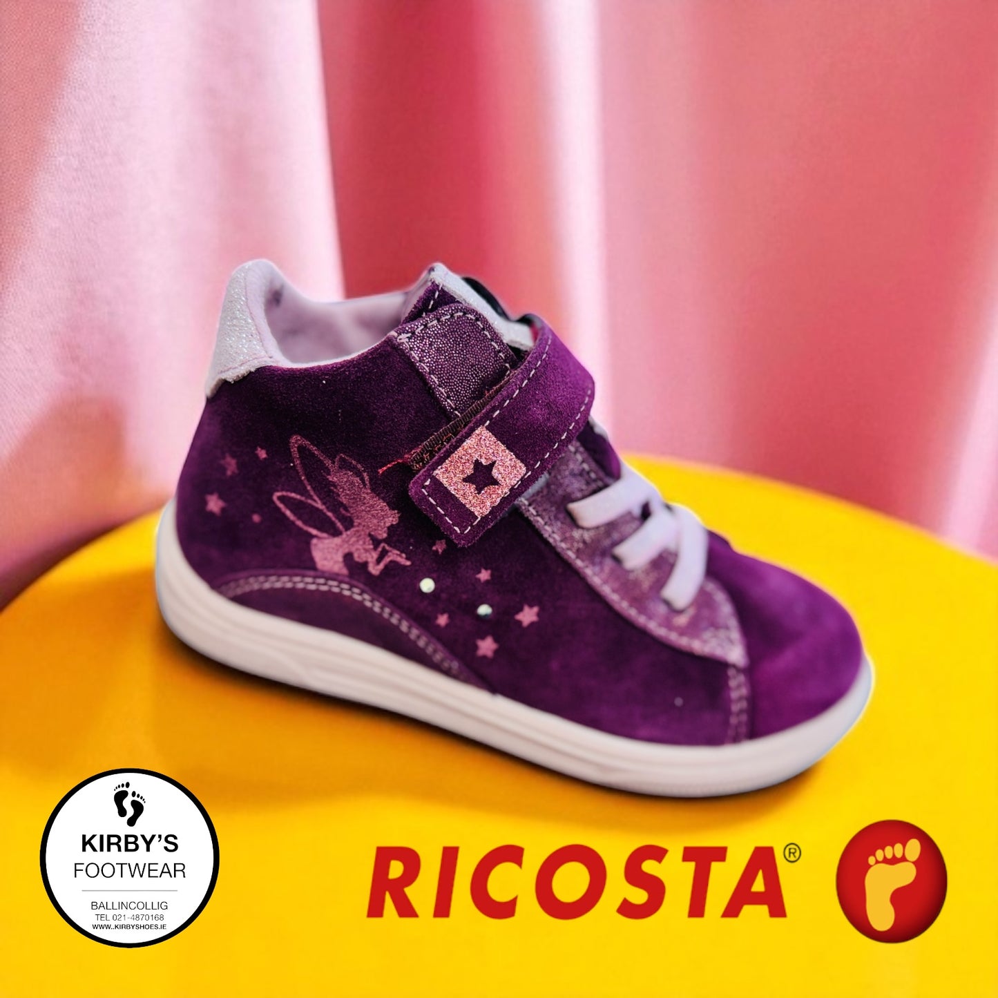 Ricosta Tinki Burgundy waterproof lights