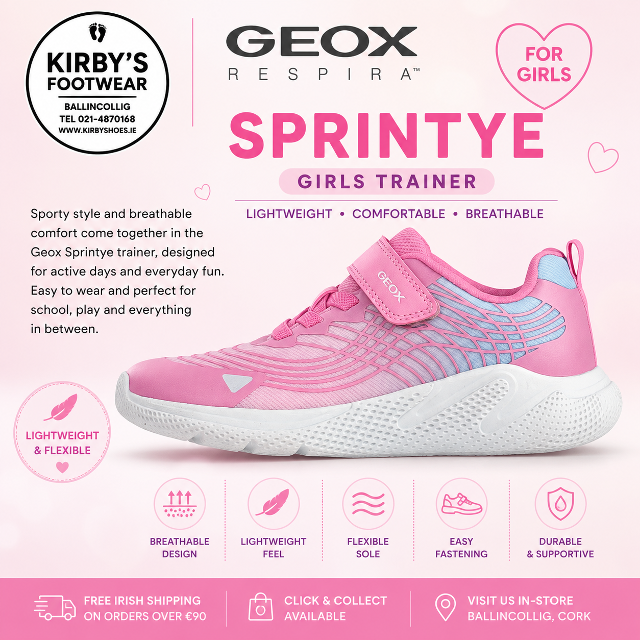 Geox Sprintye pink