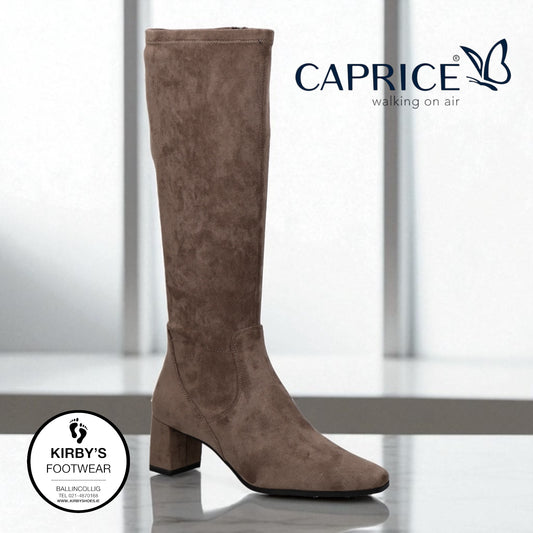 Caprice boot stretch - cafe. - 25547