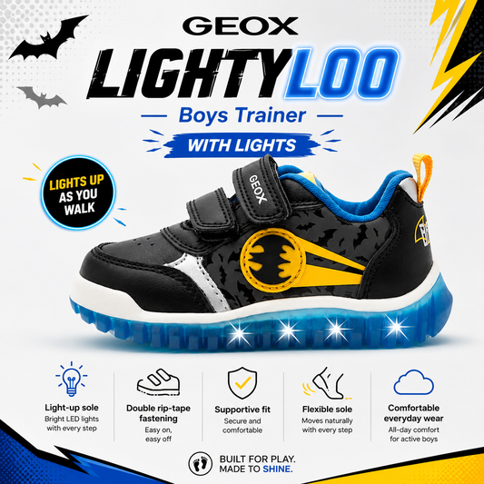 Geox lightyloo velcro Batman lights