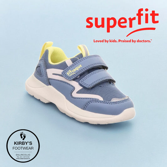SuperFit Rush trainer blue yellow