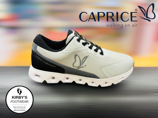 Caprice Climotion waterproof trainer 23604 grey white - waterproof