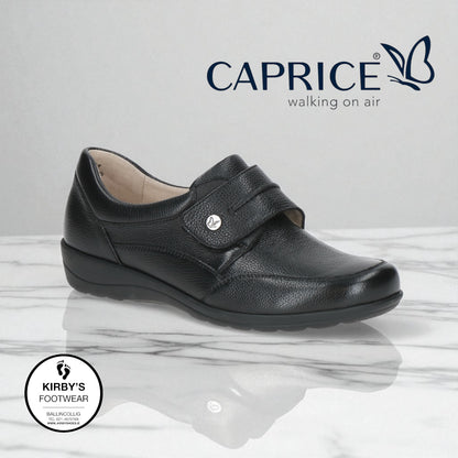 Caprice leather velcro black - 24753