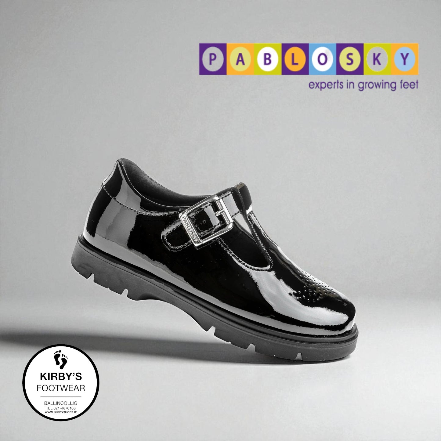 Pablosky strap 360119 black patent