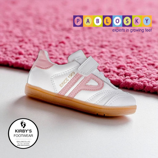 Pablosky velcro trainer white pink - 062307