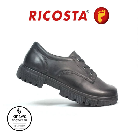 Ricosta Stace black leather lace