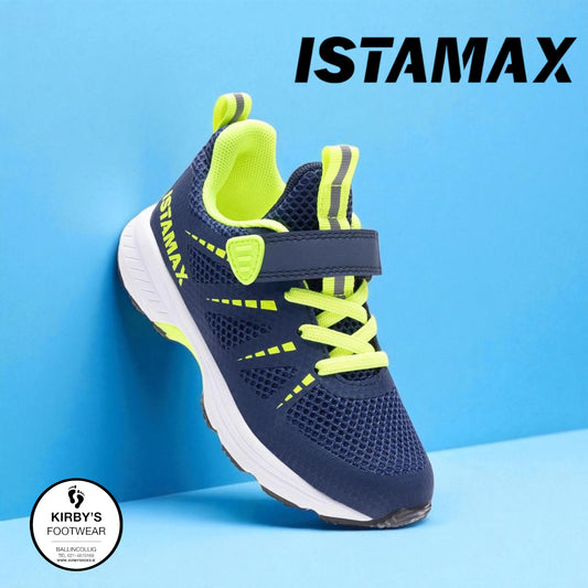 Istamax trainer navy green - water repellent