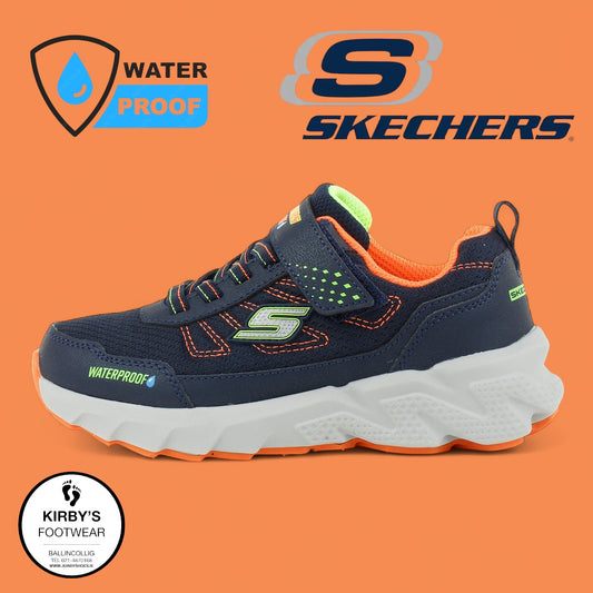 Skechers Elite sport - waterproof - navy orange
