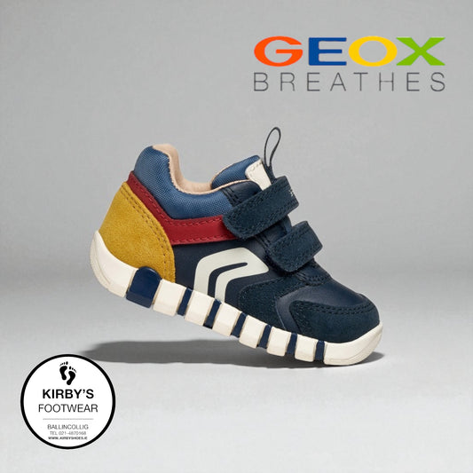 Geox Iupidoo velcro navy red