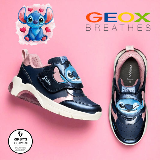 Geox Stitch lights Fadinlight navy pink
