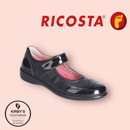 Ricosta Beryl black Patent - Kirbys Footwear Ltd