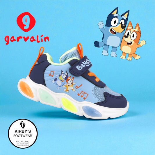 Garvalin Bluey trainer - lights - blue