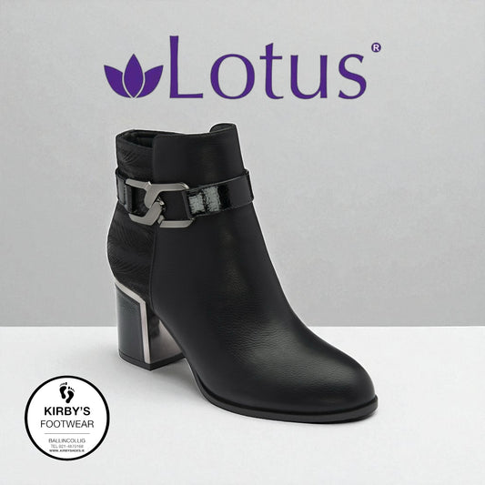 Lotus Adelaide boot - black leather