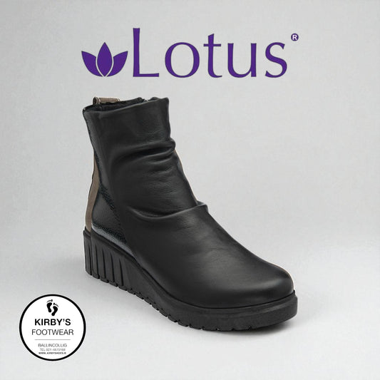 Lotus Adlee boot - black leather