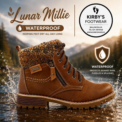 Lunar Millie boot - tan waterproof