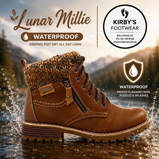 Lunar Millie boot - tan waterproof - Kirbys Footwear Ltd