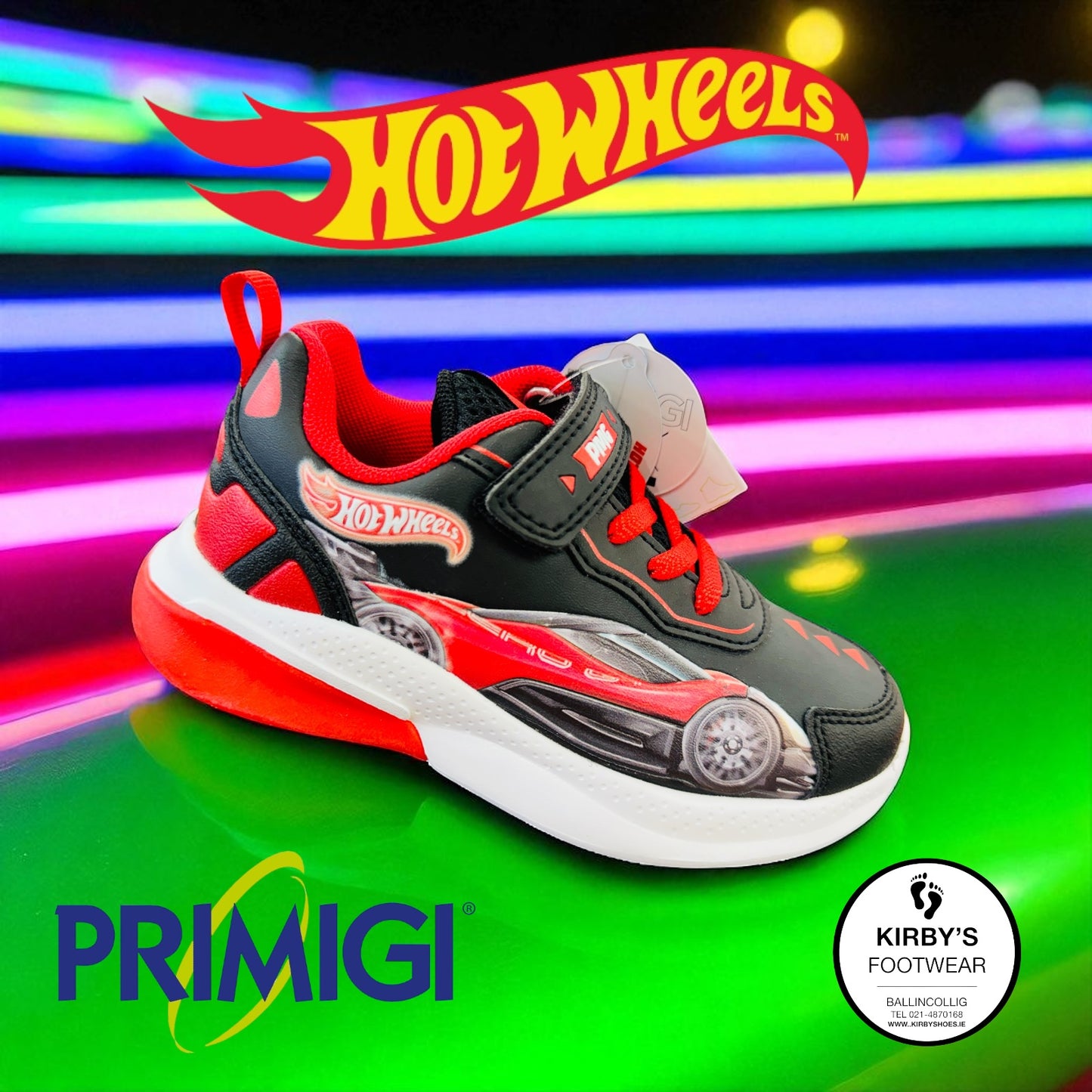 Primigi Hot wheels trainer lights - red