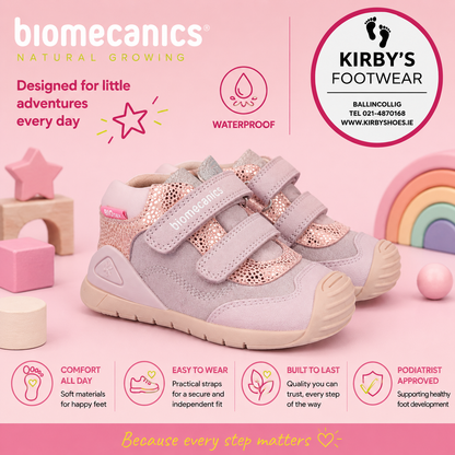 Biomecanics waterproof velcro boot pink 261133