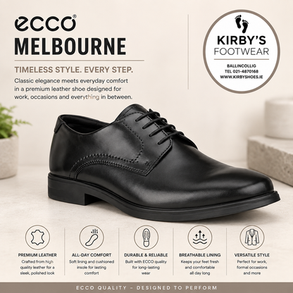 Ecco Melbourne - black leather