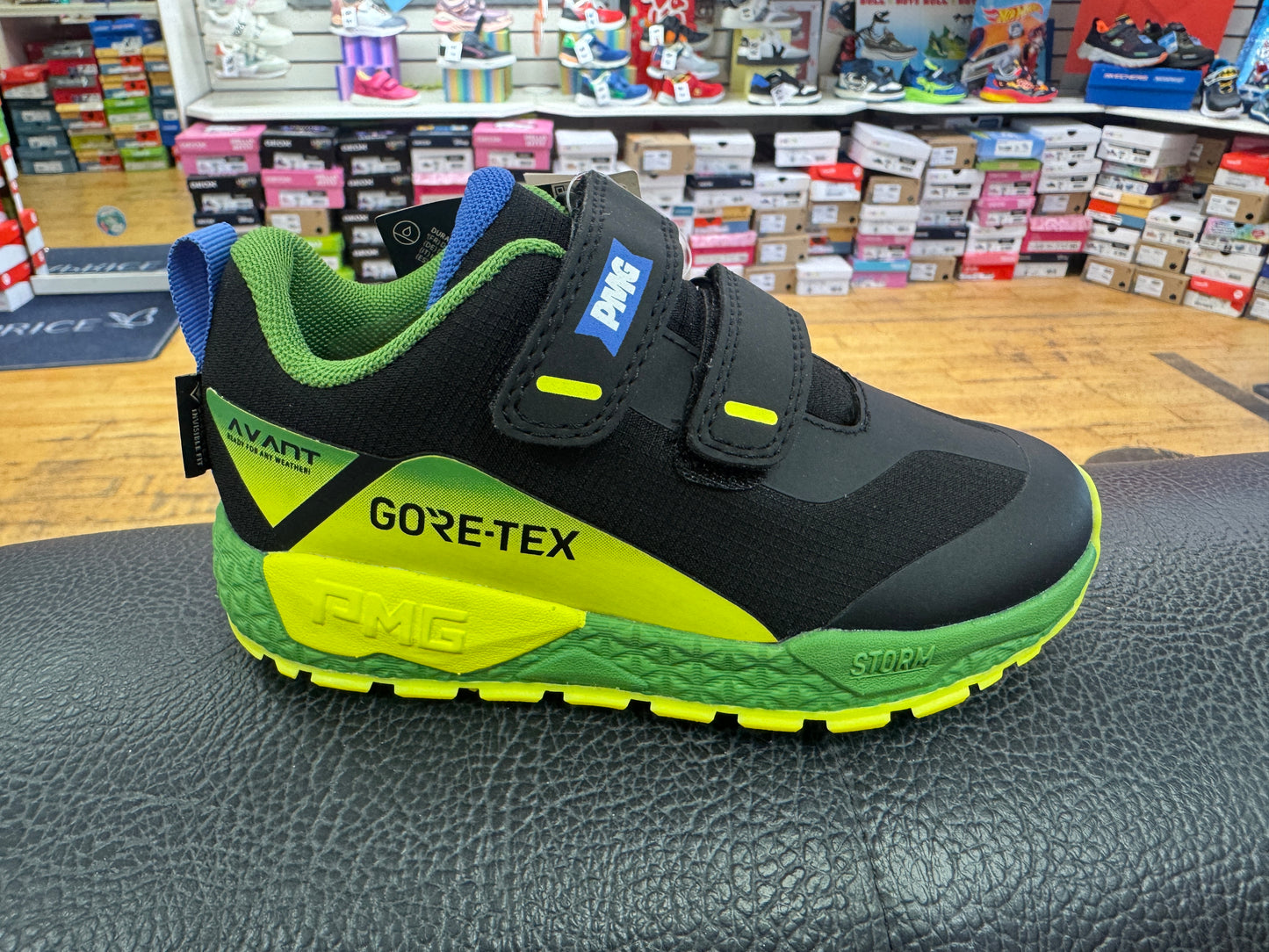 Primigi goretex trainer black green -  waterproof
