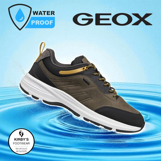 Geox Senales trainer military black - waterproof