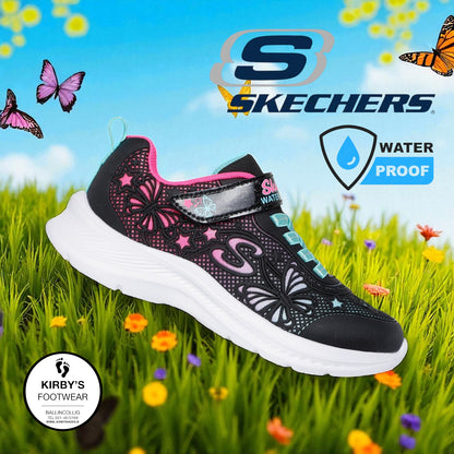 Skechers Jumpsters 2.0 - waterproof - butterfly flush - black pink