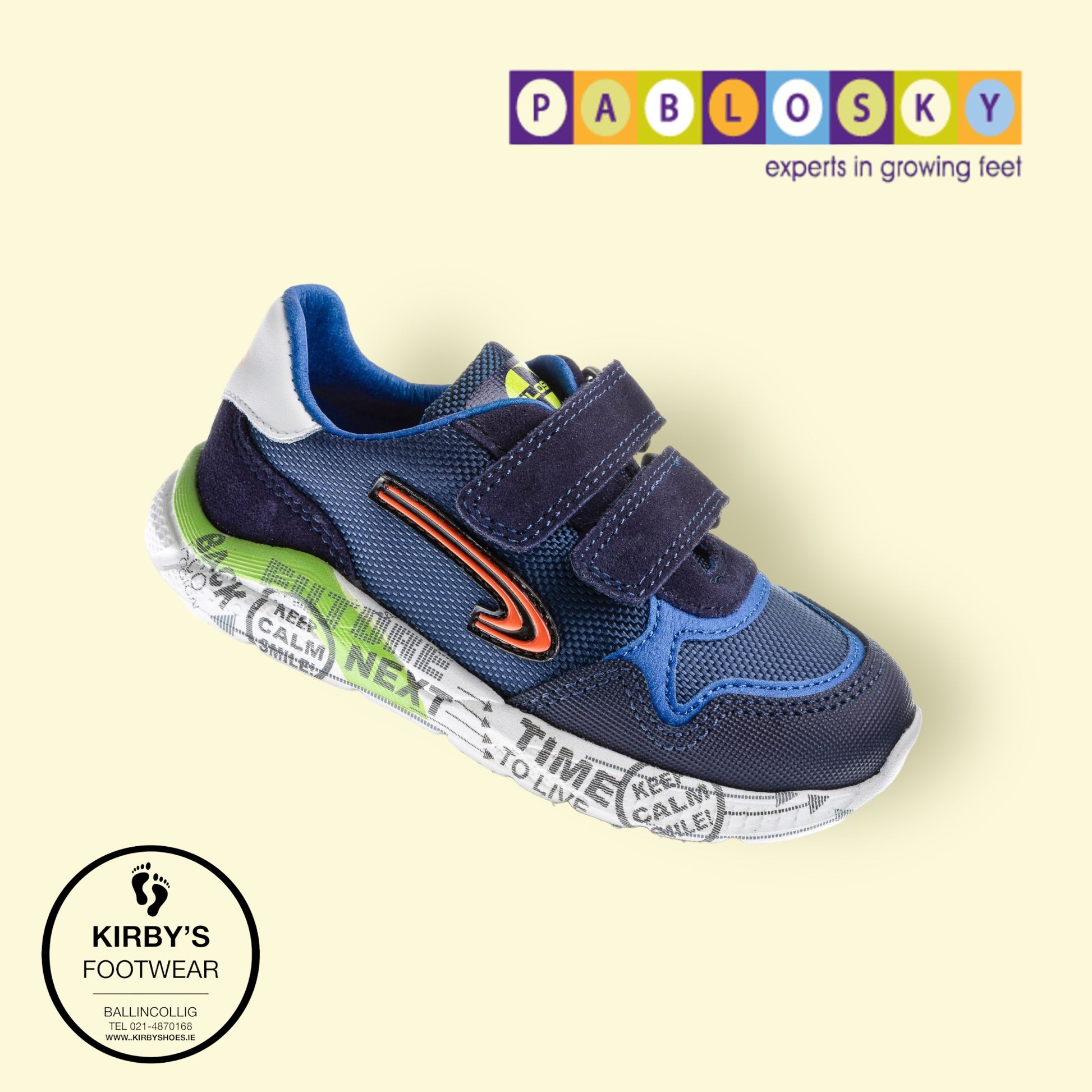 Pablosky Boys Shoes Calzature Pablosky Pablosky Trainer Navy Blue