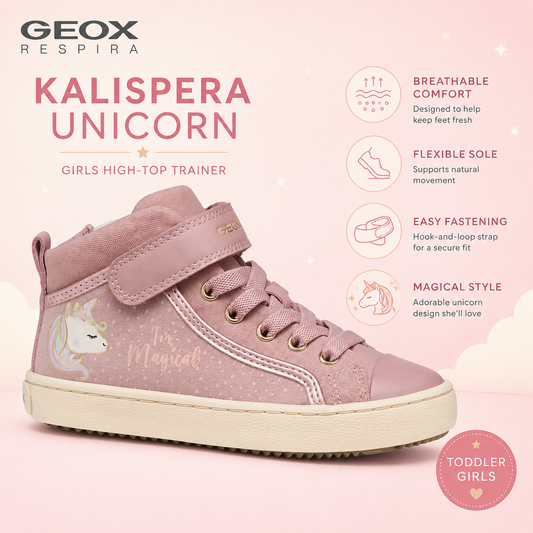 Geox Kalispera unicorn rose gold - Kirbys Footwear Ltd