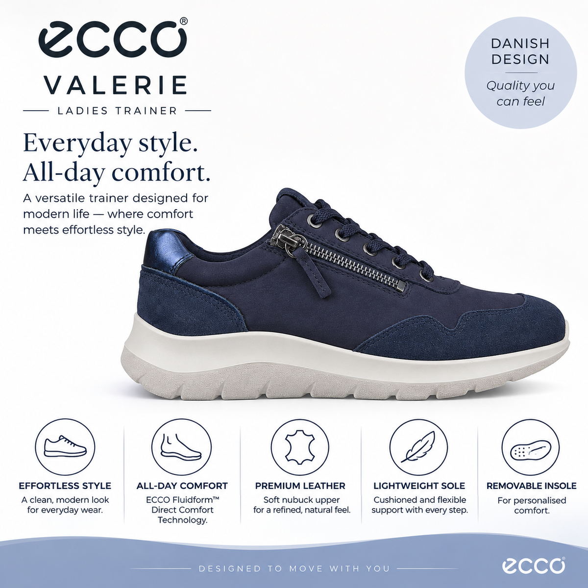 Ecco Valerie - navy
