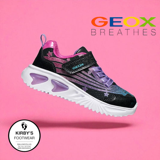 Geox Assister black rainbow lights