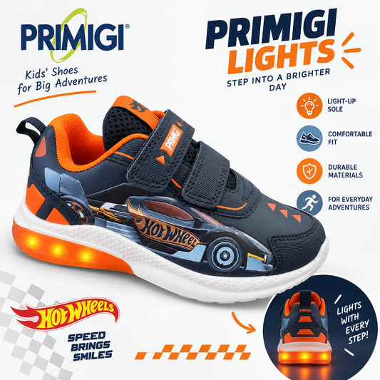 Primigi velcro trainer lights Hot Wheels navy - 2470711