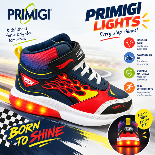 Primigi velcro high-top lights Hot Wheels navy - 2470811