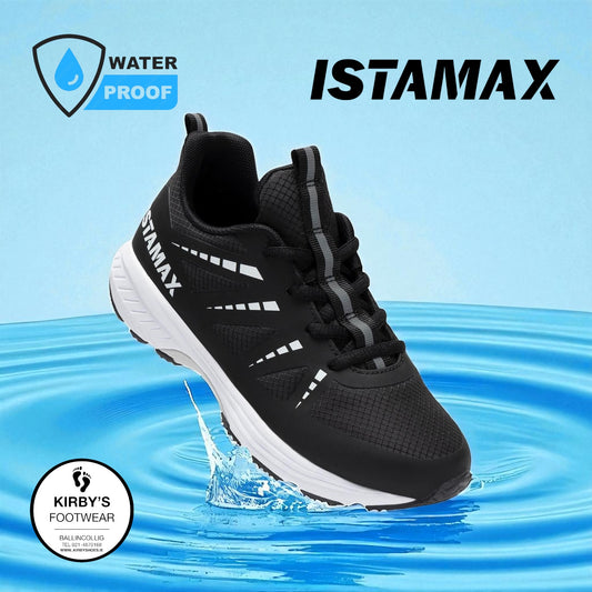 Istamax trainer black white - lace - water repellent