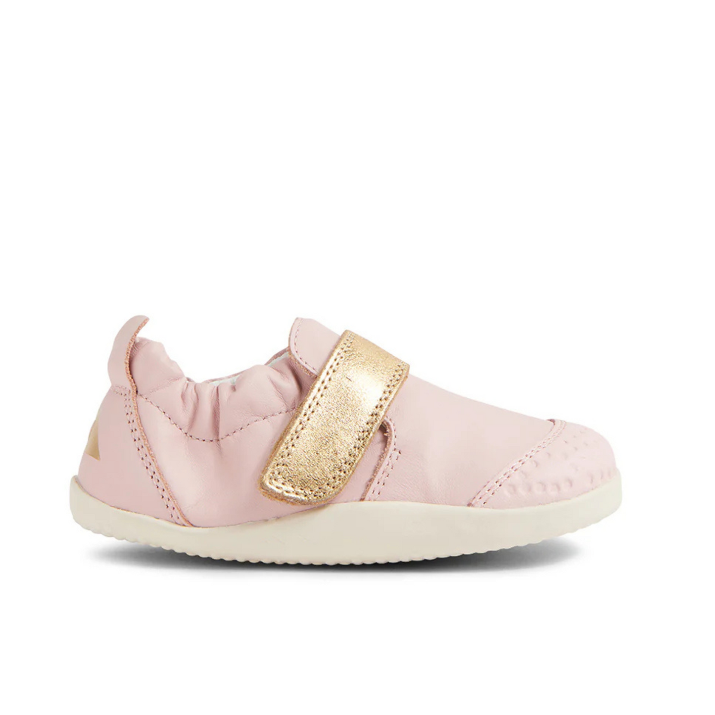 Bobux pre walker xplorer - pink gold leather