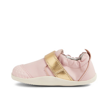 Bobux pre walker xplorer - pink gold leather