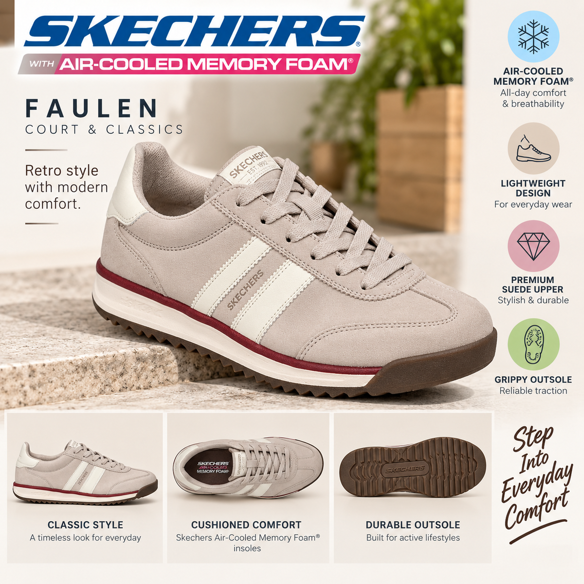 Skechers SKX 92 Faulen - Natural