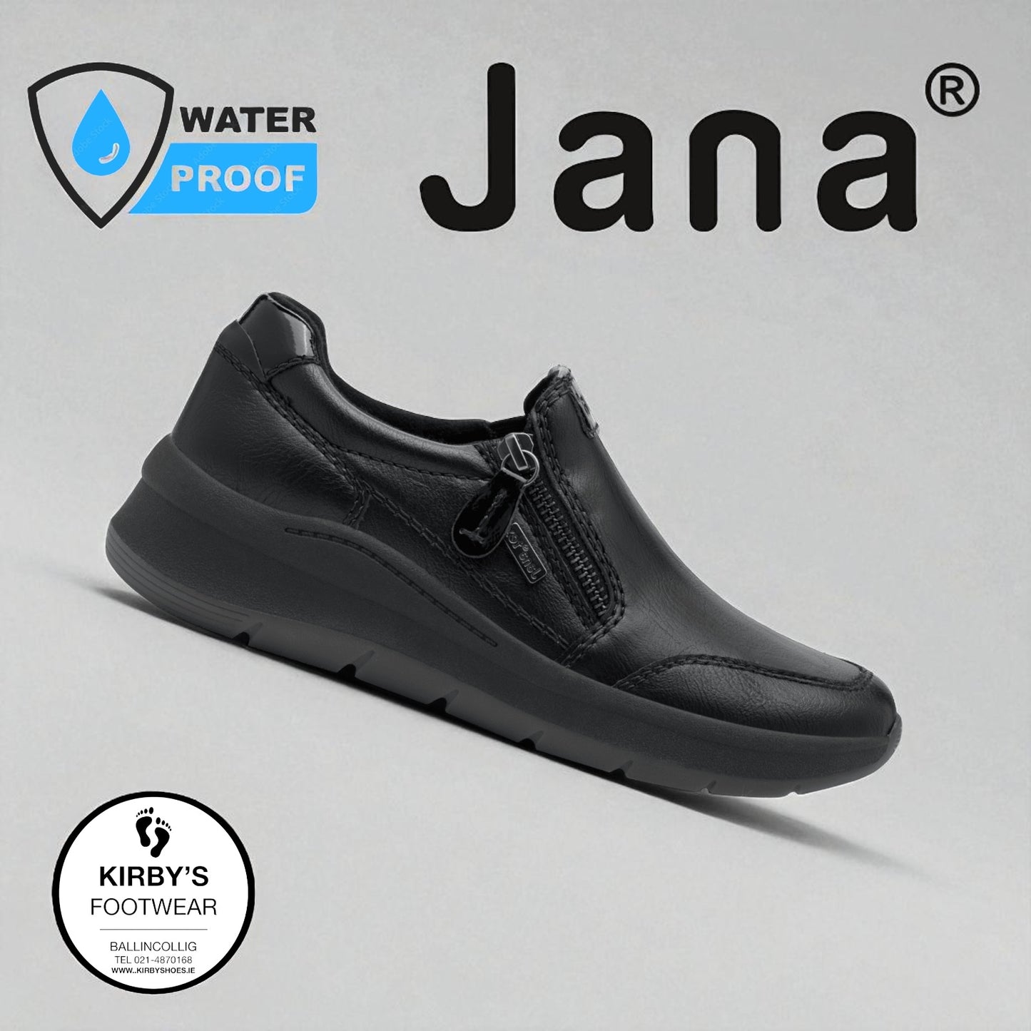 Jana boot 24761 black waterproof