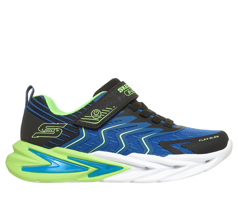 Skechers Flex-Glow Ultra Prism-Pacer - Black/Blue/Lime - 400141LC – image 2