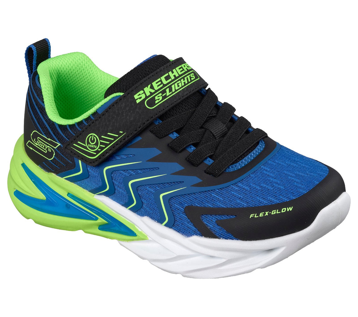 Skechers Flex-Glow Ultra Prism-Pacer - Black/Blue/Lime - 400141LC – image 3