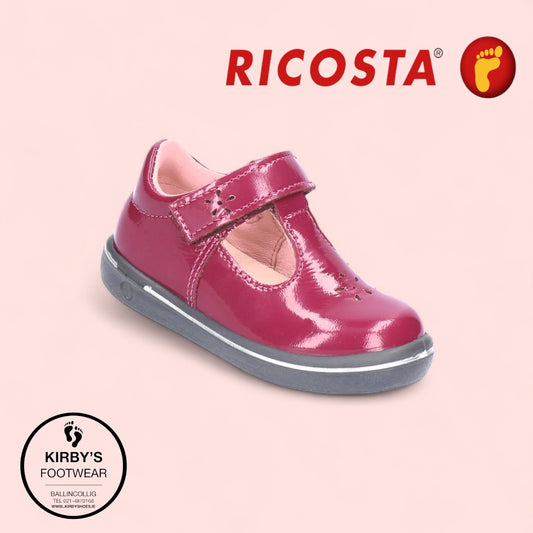Ricosta Winona berry patent leather