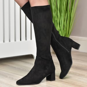 Caprice 25547 - Black Stretch Long Boot