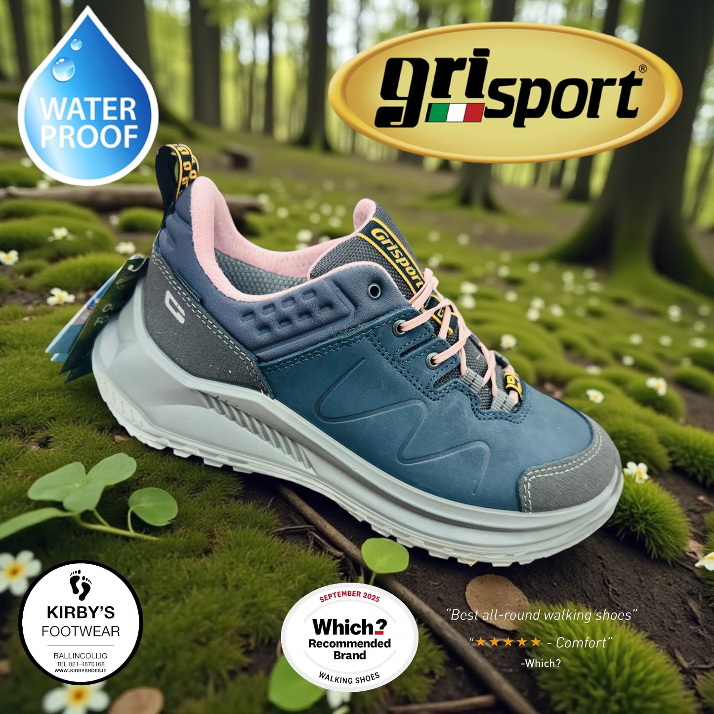 Gri Sport Lady Horizon waterproof trainer
