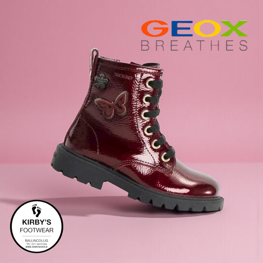 Geox Shaylax Burgundy zip boot