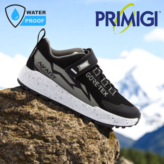 Primigi goretex trainer black silverwaterproof
