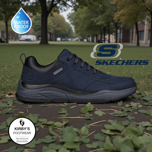 Skechers Benago Hombre - waterproof - navy - Kirbys Footwear Ltd