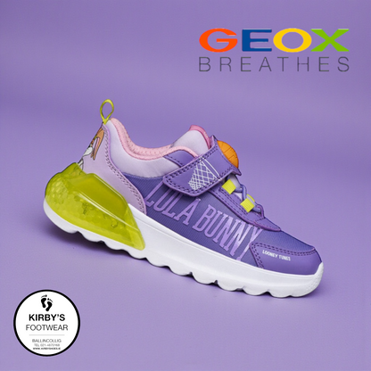 Geox Activart looney tunes lilac lights - Kirbys Footwear Ltd